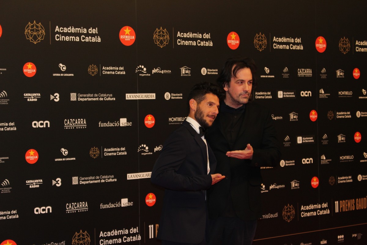 Isaki Lacuesta i Israel Gómez, a la catifa vermella dels Premis Gaudí