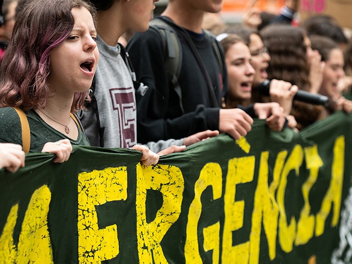 Manifestació per la crisi climàtica a Barcelona.